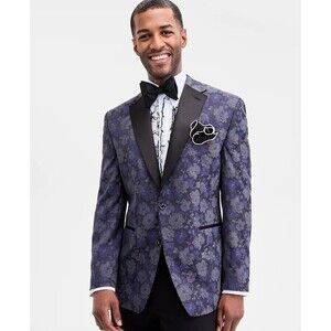 $360 NEW TAYION MENS 42R JACQUARD FLORAL TUXEDO BLAZER SPORT COAT SUIT JACKET